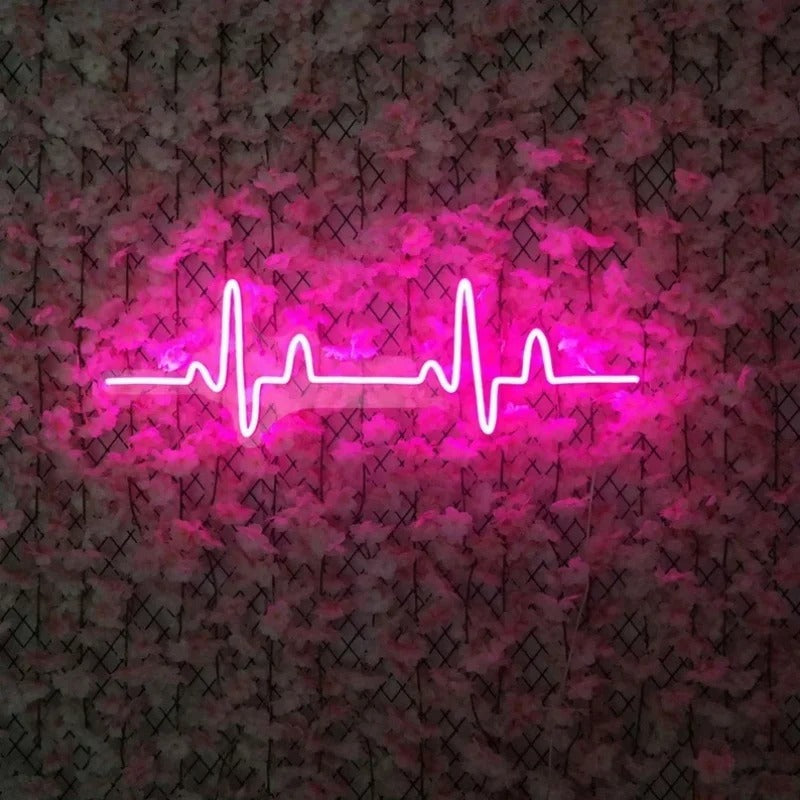 Heartbeat pulse Neon LED sign