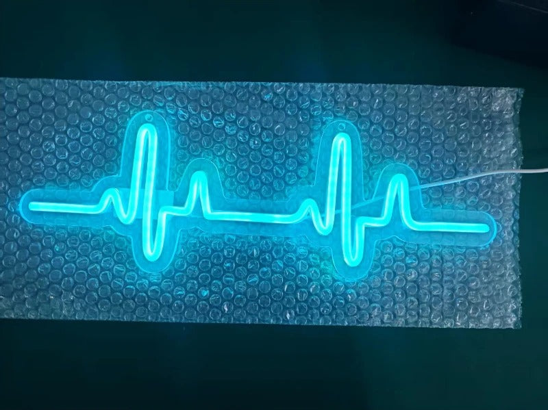 Heartbeat pulse Neon LED sign