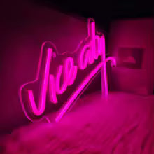 Neon vice city signage
