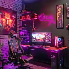 Neon vice city signage
