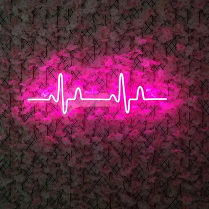 Heartbeat pulse Neon LED sign