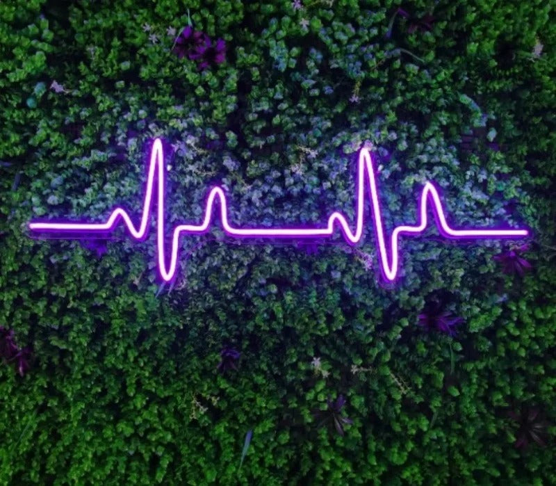 Heartbeat pulse Neon LED sign