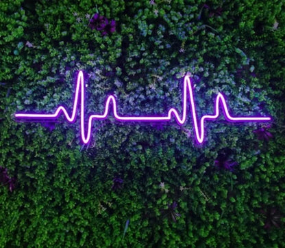Heartbeat pulse Neon LED sign