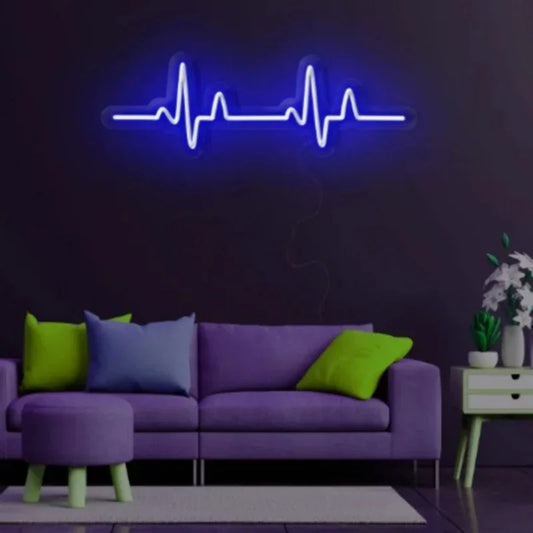 Heartbeat pulse Neon LED sign