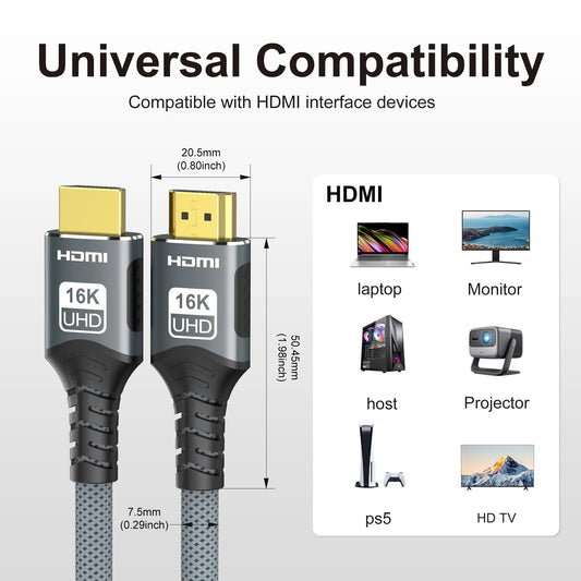 16K HDMI 2.2 Cable