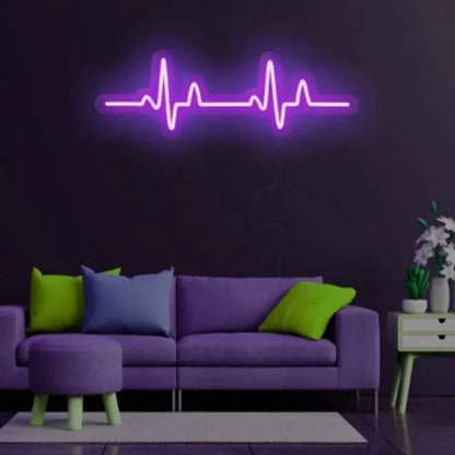 Heartbeat pulse Neon LED sign
