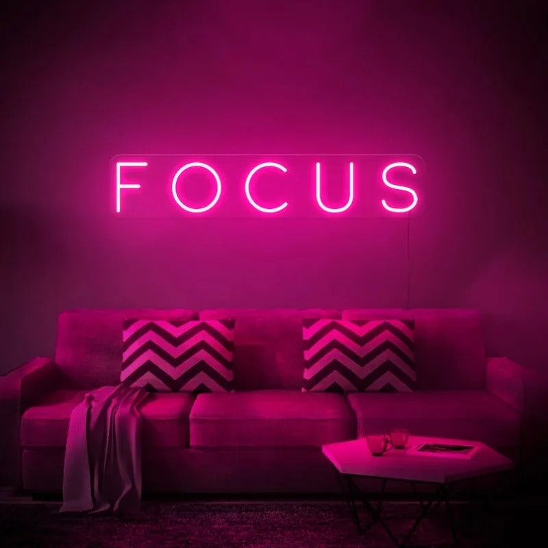 Focus Neon Sign