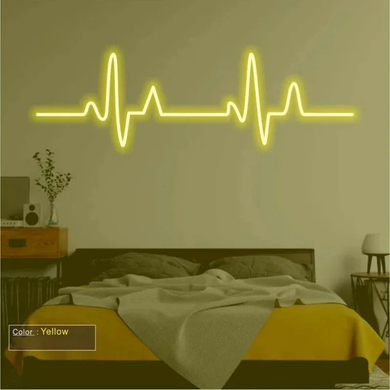 Heartbeat pulse Neon LED sign