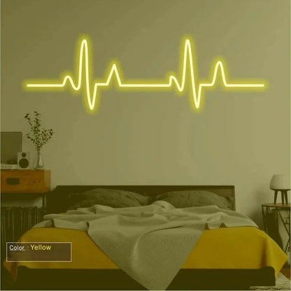 Heartbeat pulse Neon LED sign